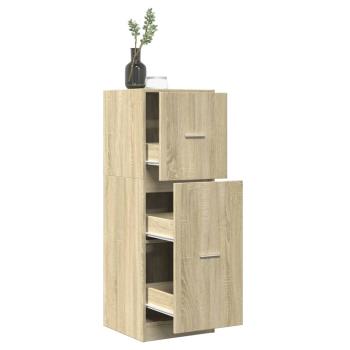 ARDEBO.de - Apothekerschrank Sonoma-Eiche 40x41x118 cm Holzwerkstoff