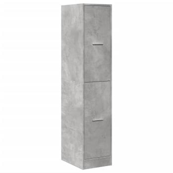 Apothekerschrank Betongrau 30x41x144,5 cm Holzwerkstoff