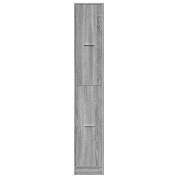Apothekerschrank Grau Sonoma 30x41x174,5 cm Holzwerkstoff