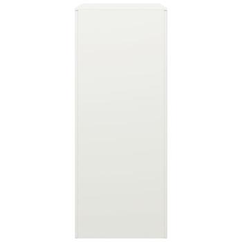 Brennholzregal Weiß 60x40x100 cm Stahl