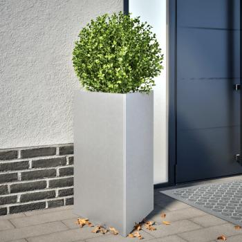 ARDEBO.de - Pflanzkübel 2 Stk. Dreieckig 50x43x75 cm Verzinkter Stahl