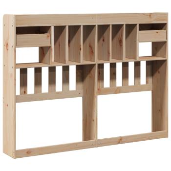 Kopfteil mit Stauraum 160 cm Massivholz Kiefer