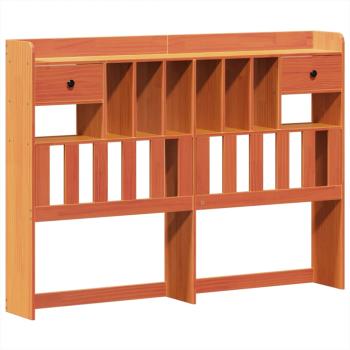 Massivholzbett ohne Matratze Wachsbraun 150x200 cm Kiefernholz