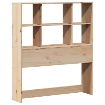 Massivholzbett mit Regal ohne Matratze 100x200 cm Kiefernholz