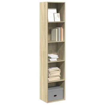 ARDEBO.de - Bücherregal Sonoma-Eiche 40x30x189 cm Holzwerkstoff