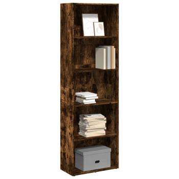 ARDEBO.de - Bücherregal Räuchereiche 60x30x189 cm Holzwerkstoff