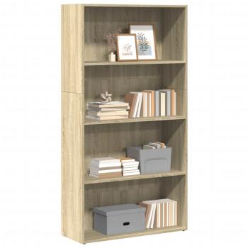 ARDEBO.de - Bücherregal Sonoma-Eiche 80x30x152 cm Holzwerkstoff