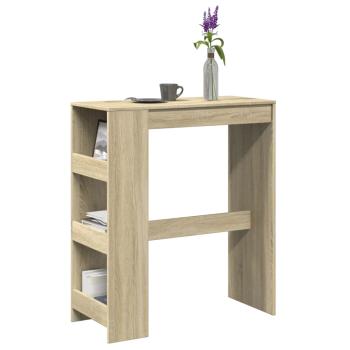 ARDEBO.de - Bartisch mit Regal Sonoma-Eiche 90x40x103,5 cm Holzwerkstoff