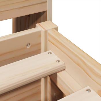 Massivholzbett ohne Matratze 140x190 cm Kiefernholz