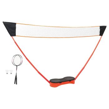ARDEBO.de - Badminton-Set mit 2 Schlägern, Netz & Tasche 292x30x152 cm