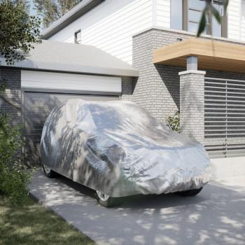 ARDEBO.de - Autoabdeckung für SUV mit Schnallenriemen Voll Silbern XL