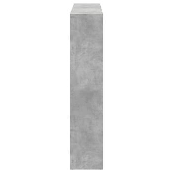 Bücherregal Betongrau 137,5x29x137,5 cm Holzwerkstoff