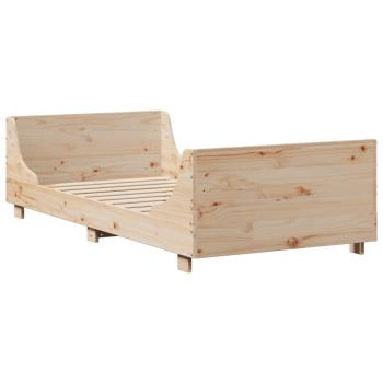 Massivholzbett ohne Matratze 100x200 cm Kiefernholz