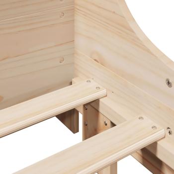 Massivholzbett ohne Matratze 100x200 cm Kiefernholz