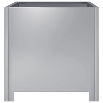 Pflanzkübel 2 Stk. 40x40x40 cm Verzinkter Stahl