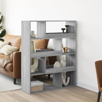 ARDEBO.de - Bücherregal Grau Sonoma 100x33x125,5 cm Holzwerkstoff