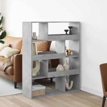 ARDEBO.de - Raumteiler Betongrau 100x33x125,5 cm Holzwerkstoff