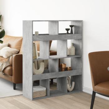 ARDEBO.de - Raumteiler Betongrau 100x33x125,5 cm Holzwerkstoff