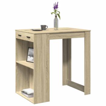 ARDEBO.de - Bartisch Sonoma-Eiche 102x70x103,5 cm Holzwerkstoff