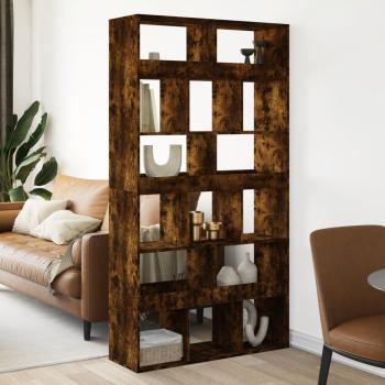 ARDEBO.de - Raumteiler Räuchereiche 100x33x187,5 cm Holzwerkstoff