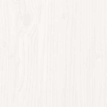 Massivholzbett ohne Matratze Weiß 150x200 cm Kiefernholz