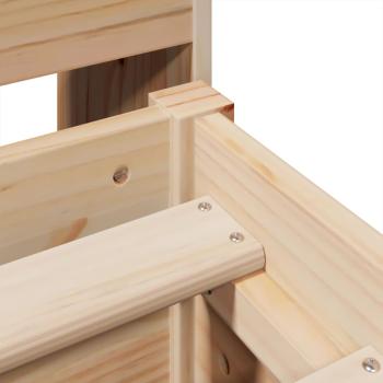Massivholzbett ohne Matratze 140x190 cm Kiefernholz