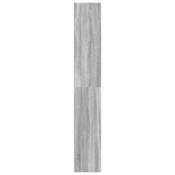 Bücherregal Grau Sonoma 80x30x189 cm Holzwerkstoff