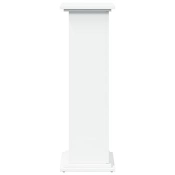 Postament mit Stauraum Weiß 31x30x90 cm Holzwerkstoff