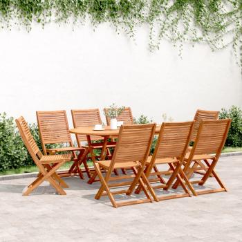 ARDEBO.de - Gartenstühle 8 Stk. Klappbar 51x66x95 cm Massivholz Akazie