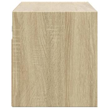 TV-Wandschrank mit LED-Beleuchtung Sonoma-Eiche 100x31x35 cm