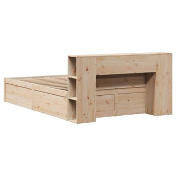 Massivholzbett ohne Matratze 135x190 cm Kiefernholz