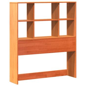 Kopfteil mit Stauraum Wachsbraun 90 cm Massivholz Kiefer