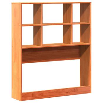 Kopfteil mit Stauraum Wachsbraun 90 cm Massivholz Kiefer