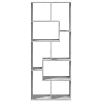 Raumteiler-Bücherregal Betongrau 67x25x161,5 cm Holzwerkstoff