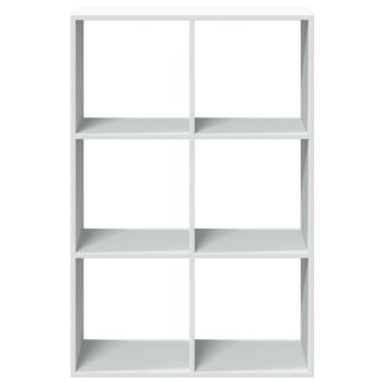 Raumteiler-Bücherregal Weiß 69,5x29x103,5 cm Holzwerkstoff
