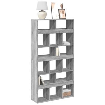 ARDEBO.de - Bücherregal Grau Sonoma 100x33x187,5 cm Holzwerkstoff