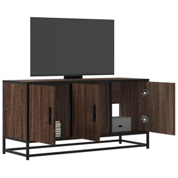 ARDEBO.de - TV-Schrank Braun Eichen-Optik 100x35x50 cm Holzwerkstoff