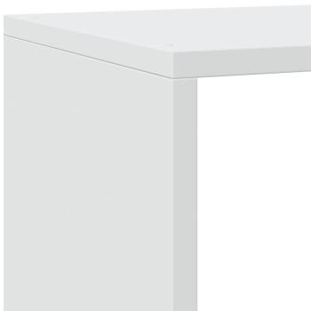 Raumteiler-Bücherregal 4 Stufen Weiß 143,5x29x143,5 cm