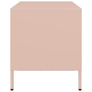 TV-Schrank Rosa 68x39x43,5 cm Kaltgewalzter Stahl