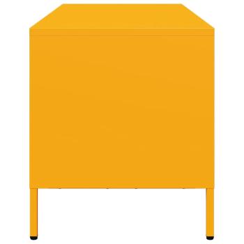 TV-Schrank Senfgelb 101,5x39x43,5 cm Kaltgewalzter Stahl