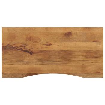 ARDEBO.de - Schreibtischplatte mit Aussparung 120x60x2,5cm Massivholz Mango