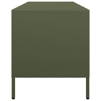 TV-Schrank Olivgrün 135x39x43,5 cm Kaltgewalzter Stahl