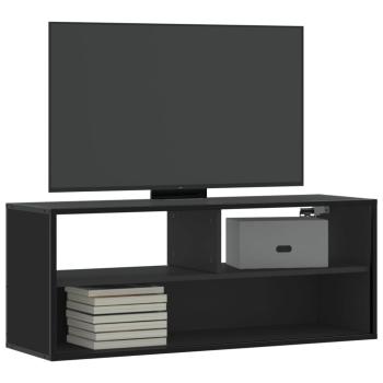 ARDEBO.de - TV-Schrank Schwarz 100x31x39,5 cm Holzwerkstoff und Metall