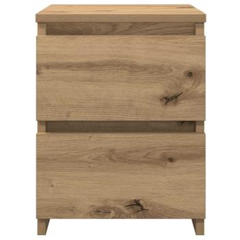 Nachttische 2 Stk. Artisan-Eiche 30x30x40 cm Holzwerkstoff