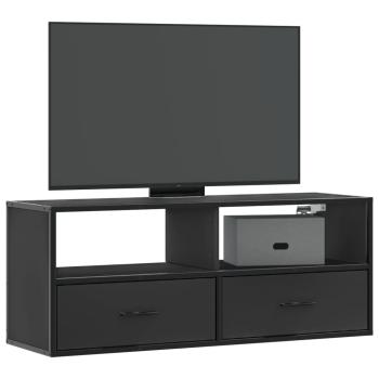 ARDEBO.de - TV-Schrank Schwarz 100x31x39,5 cm Holzwerkstoff und Metall