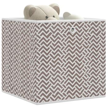 ARDEBO.de - Faltboxen 4 Stk. Braun 32x32x32 cm Vlies