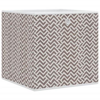 Faltboxen 4 Stk. Braun 32x32x32 cm Vlies