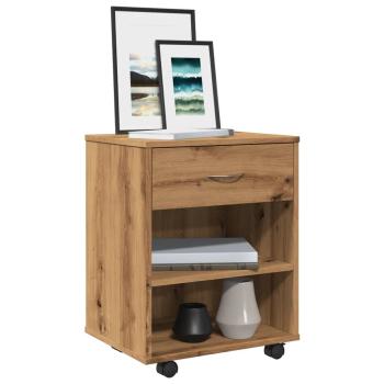 ARDEBO.de - Rollcontainer Artisan-Eiche 46x36x59 cm Holzwerkstoff
