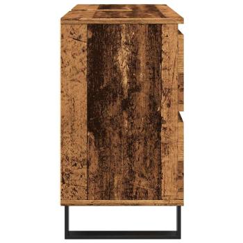 ARDEBO.de - Waschbeckenunterschrank Altholz-Optik 80x33x60 cm Holzwerkstoff