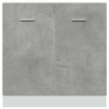 Spülenunterschrank Betongrau 80x46x81,5 cm Holzwerkstoff